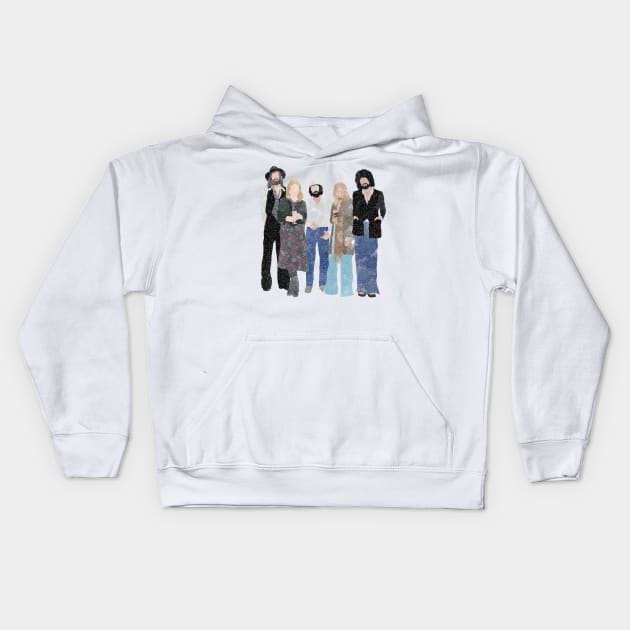 Fleetwood Mac watercolour Kids Hoodie by FisherCraft